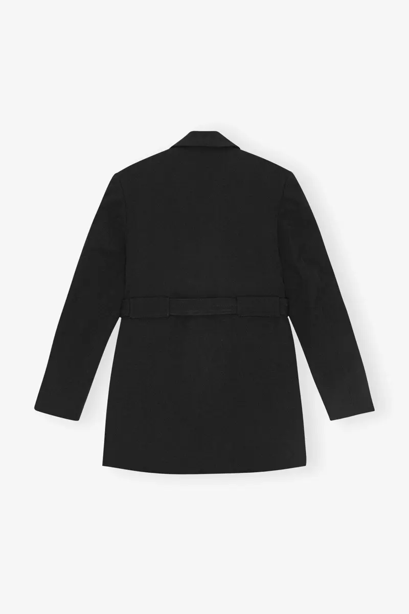Black Bonded Crepe Blazer Black Bonded Crepe Blazer