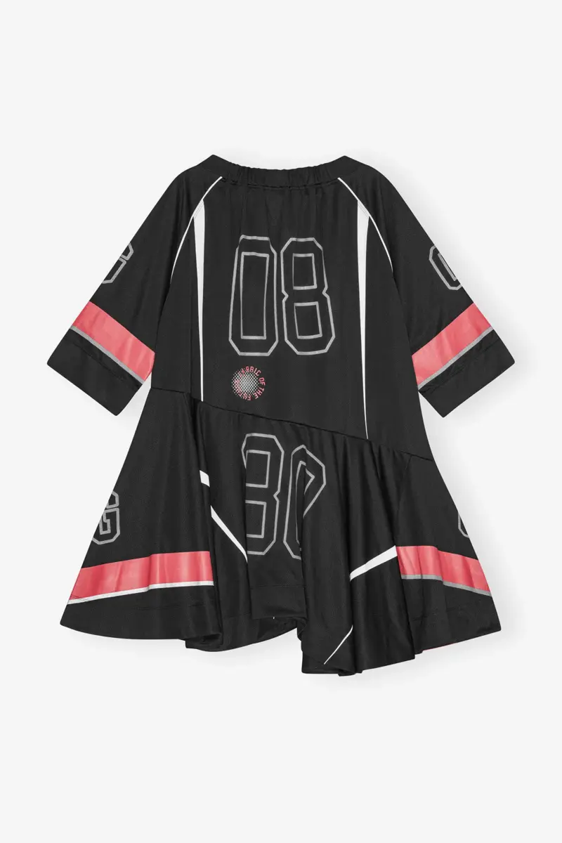 Black Future Mesh Oversized Mini Dress