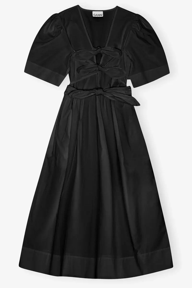 Black Stretch Cotton Dress