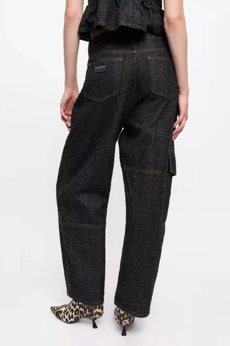 Black Textured Carpenter Jeans Black Textured Carpenter Jeans