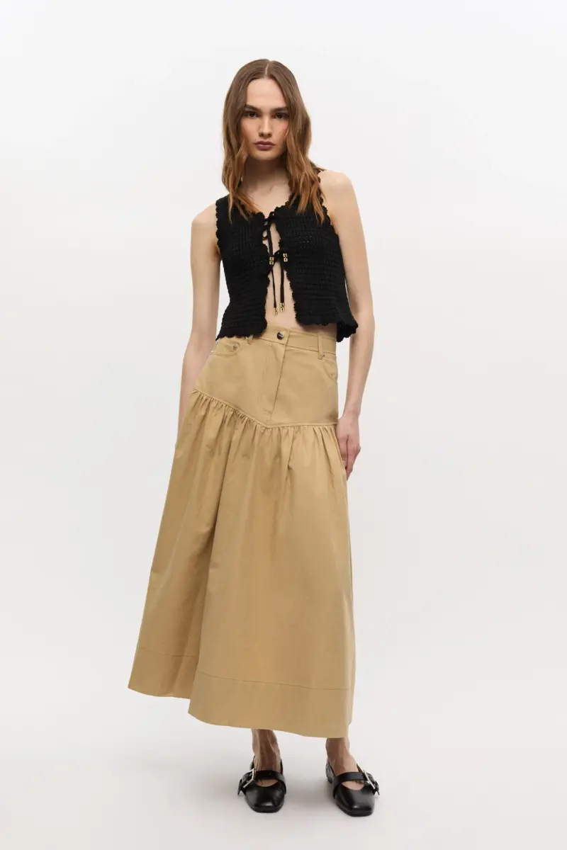 Black Textured Lace Knit Top