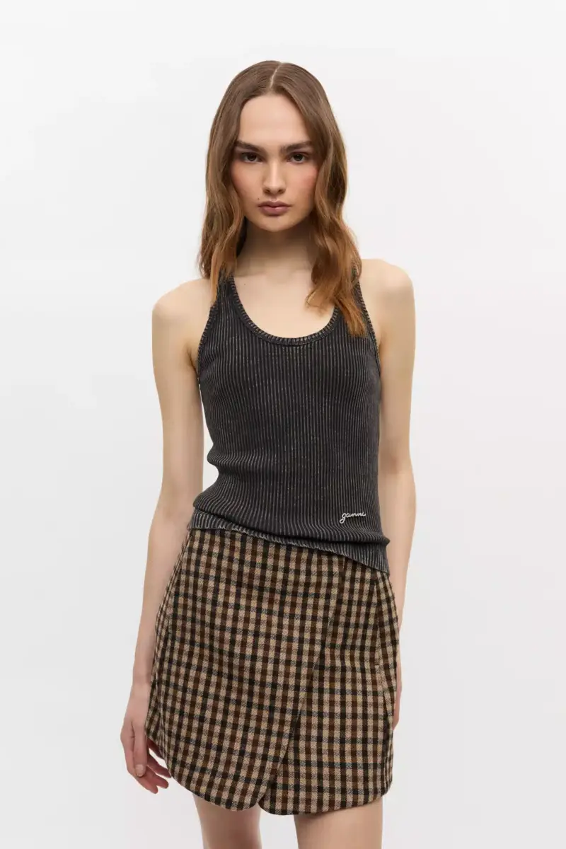 Black Washed Tank Top