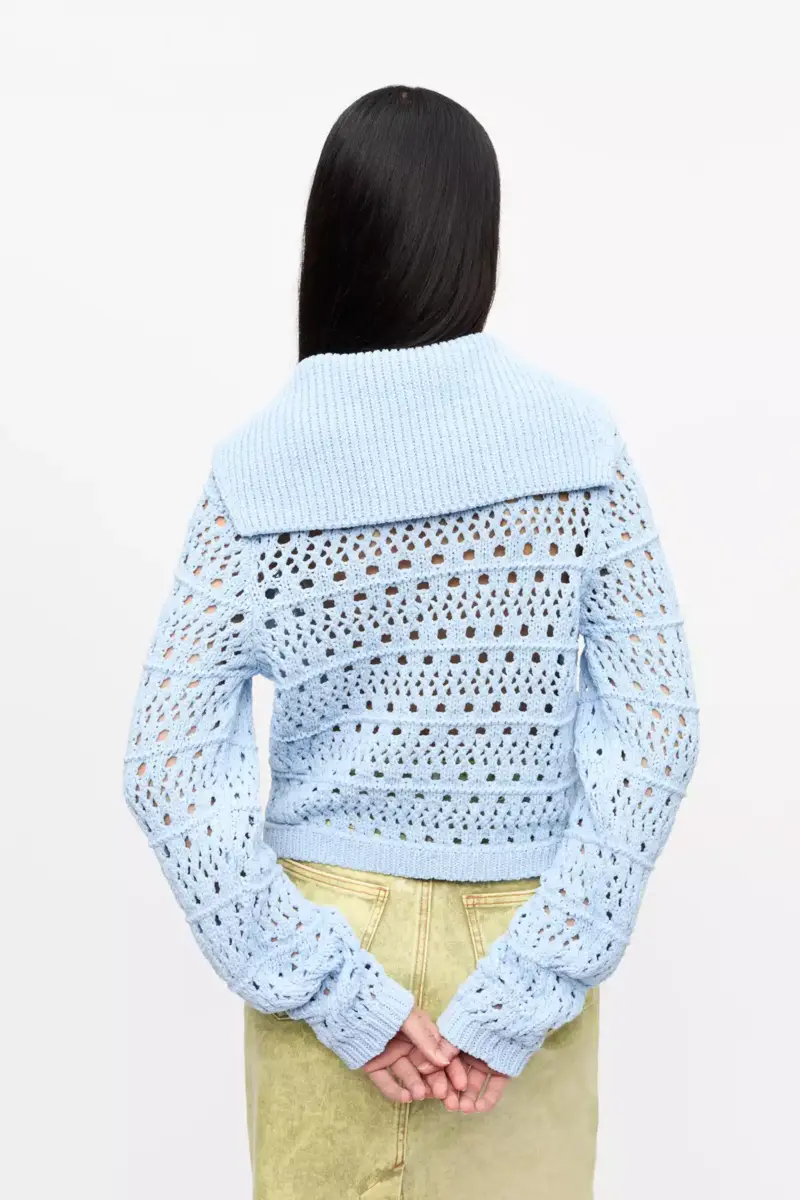 Blue Tie String Cardigan