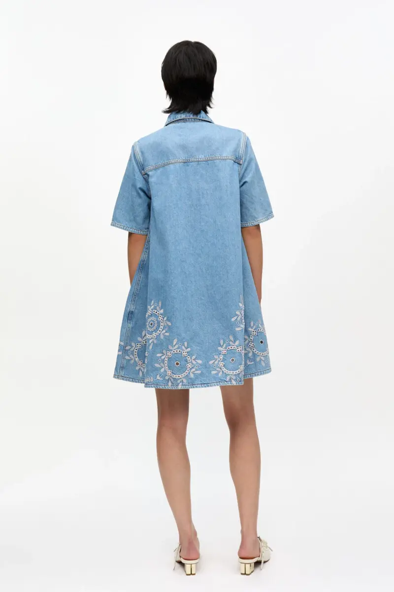 broderie anglaise mini dress 2 - Broderie Anglaise Mini Dress