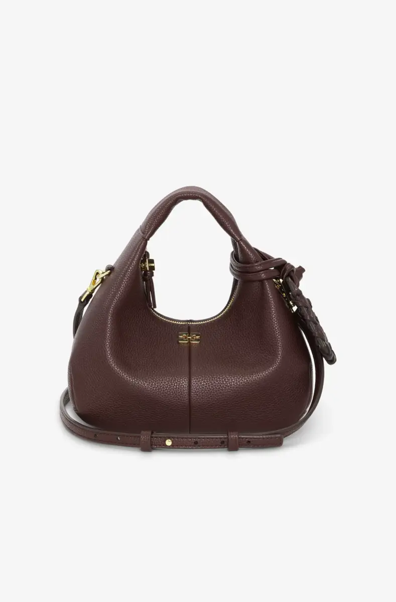 Brown Mini Hobo Bag