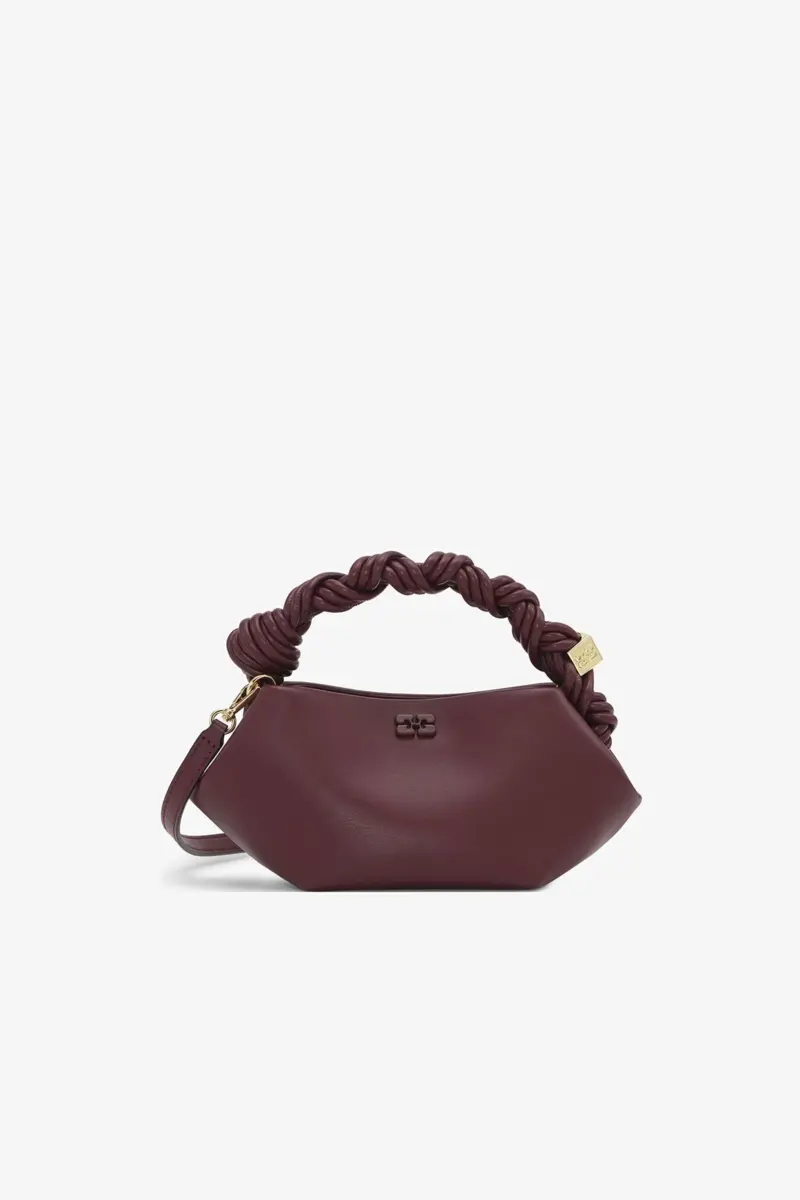 Burgundy Mini GANNI Bou Bag