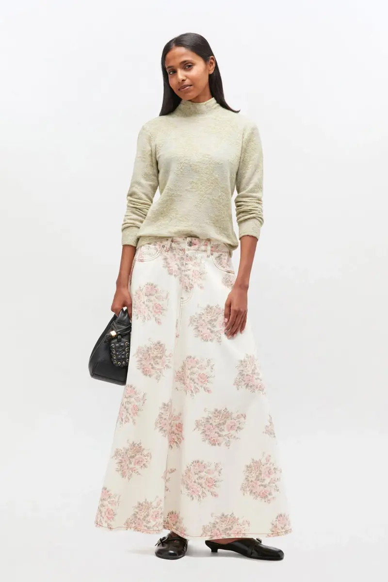 Floral Printed Maxi Skirt