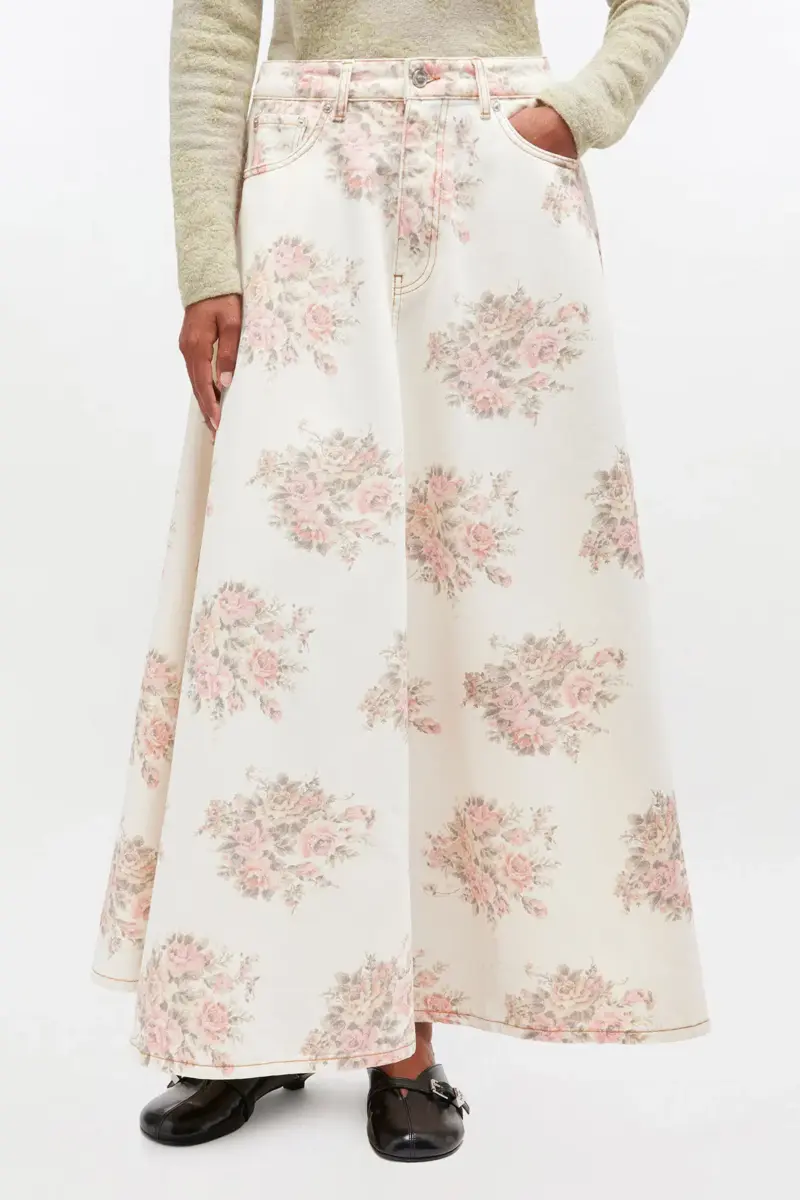Floral Printed Maxi Skirt