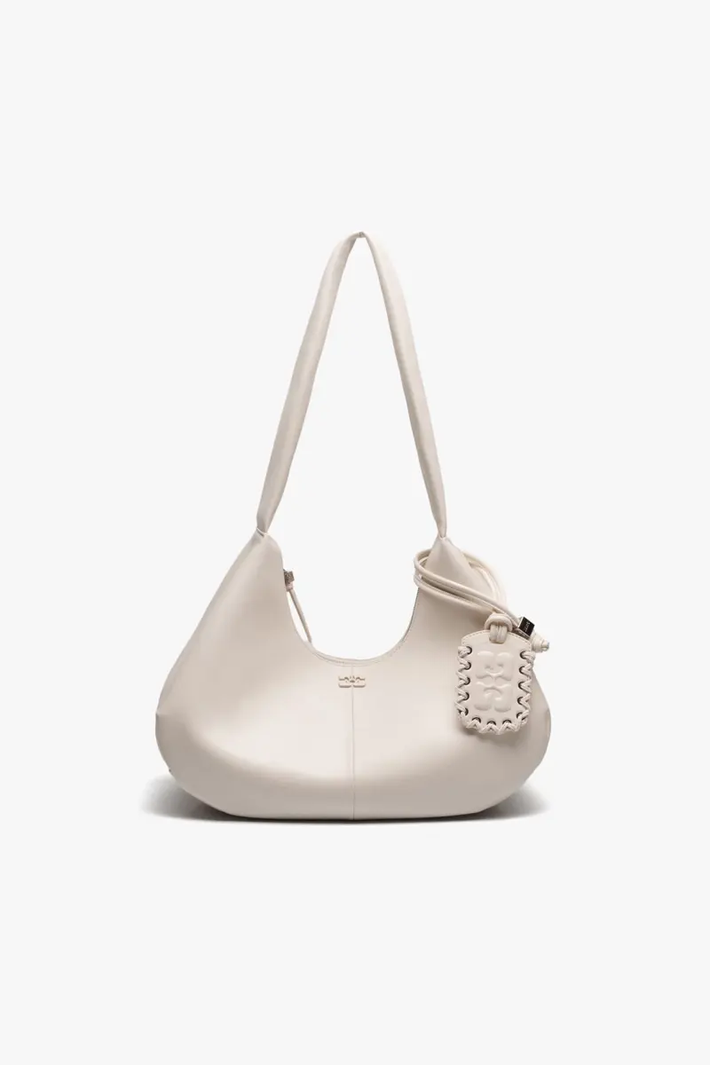 Ivory Medium Hobo Bag