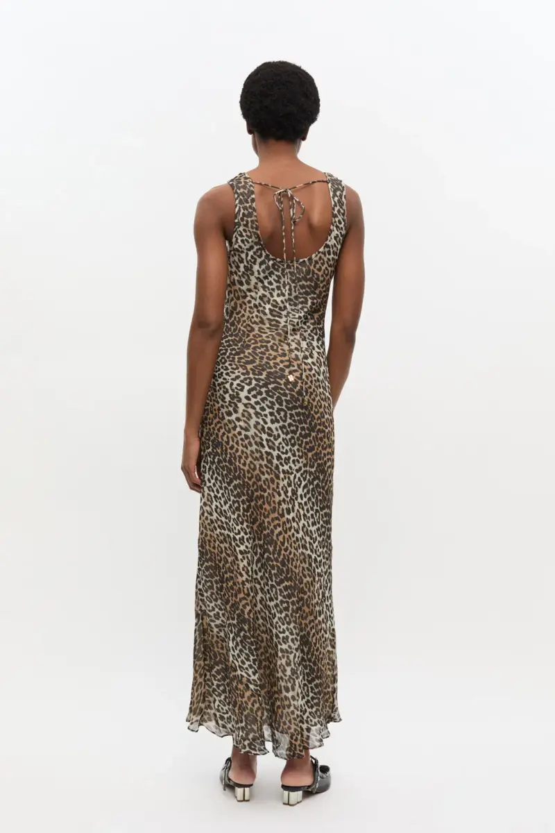 Leopard Print Maxi Dress