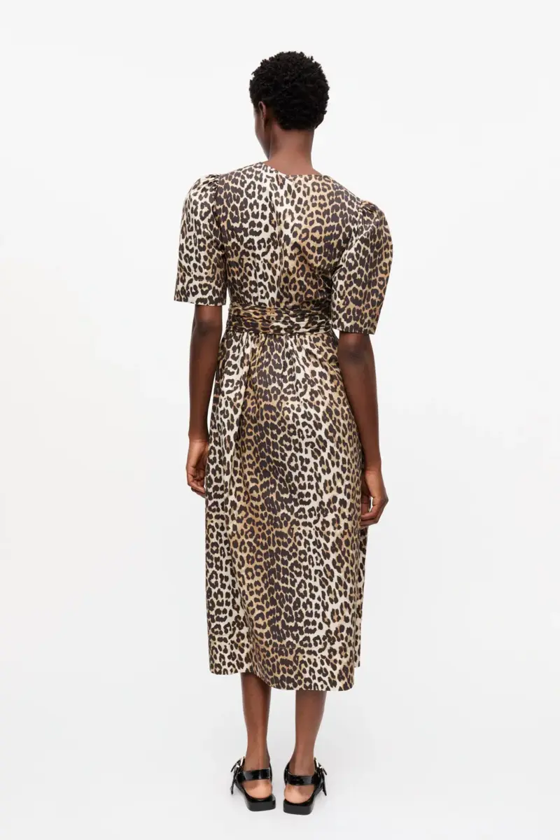Leopard Printed Cotton Dress