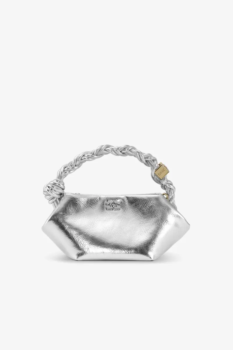 Silver Mini GANNI Bou Bag