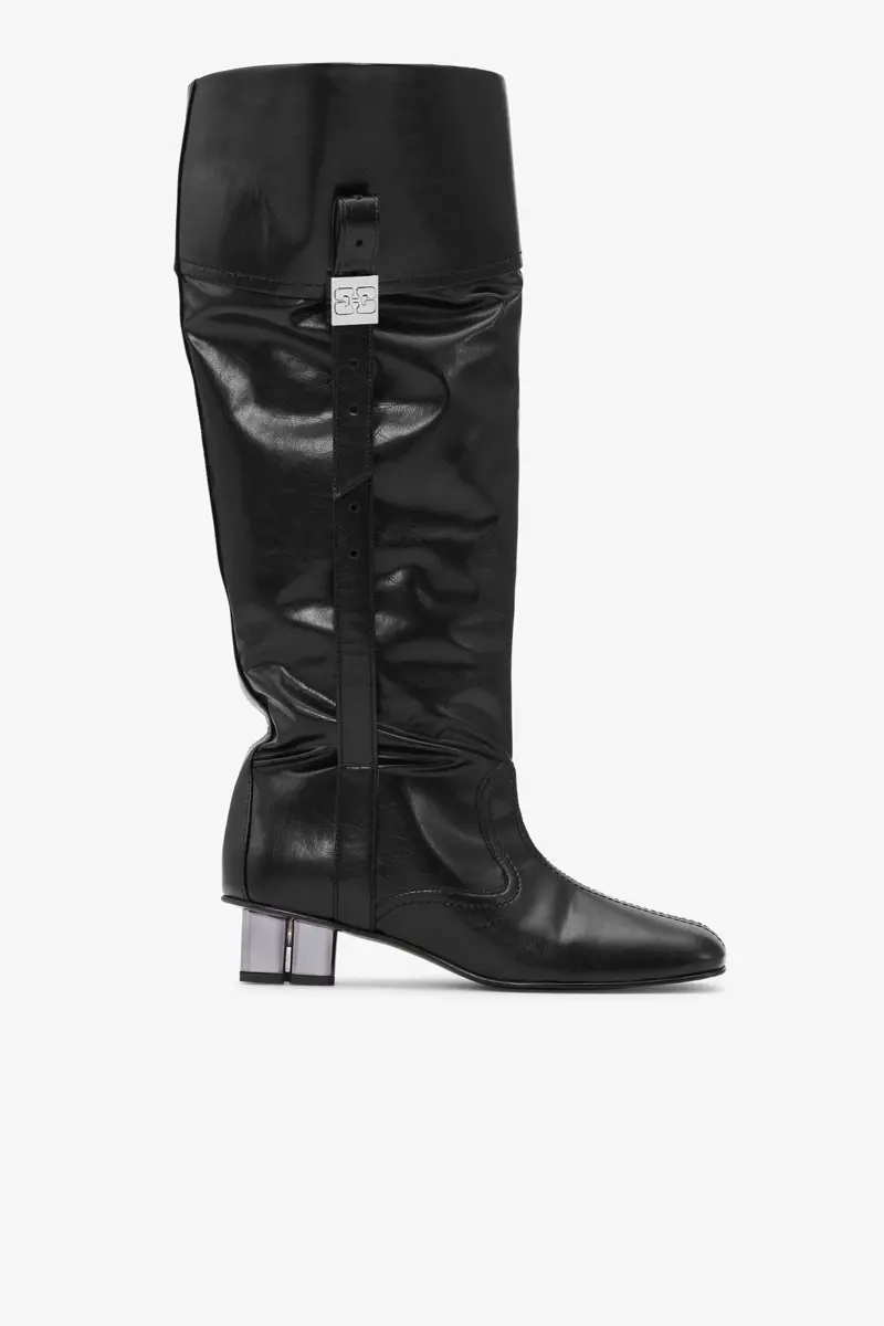 Slouchy Knee Boots in Black Slouchy Knee Boots in Black