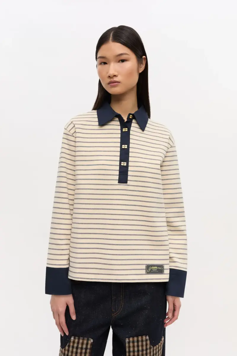 Striped Cotton Polo