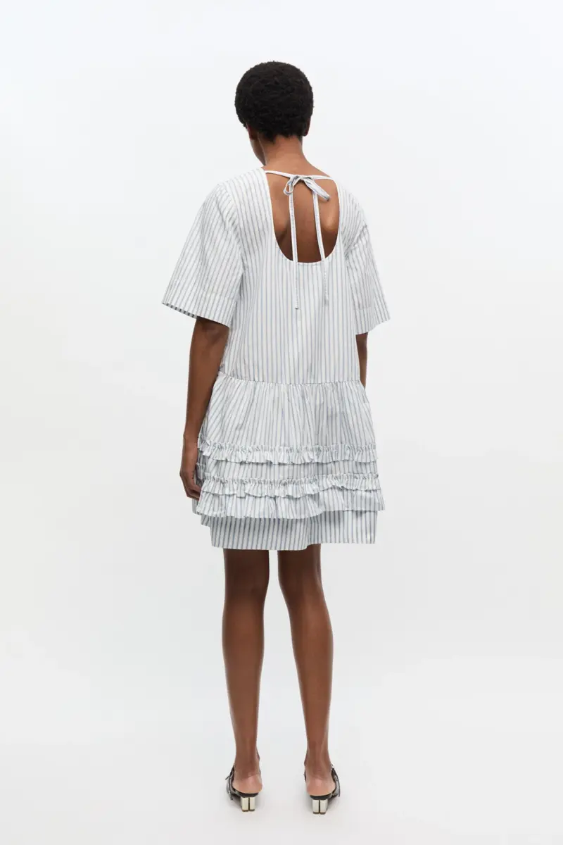 Striped Organic Cotton Mini Dress