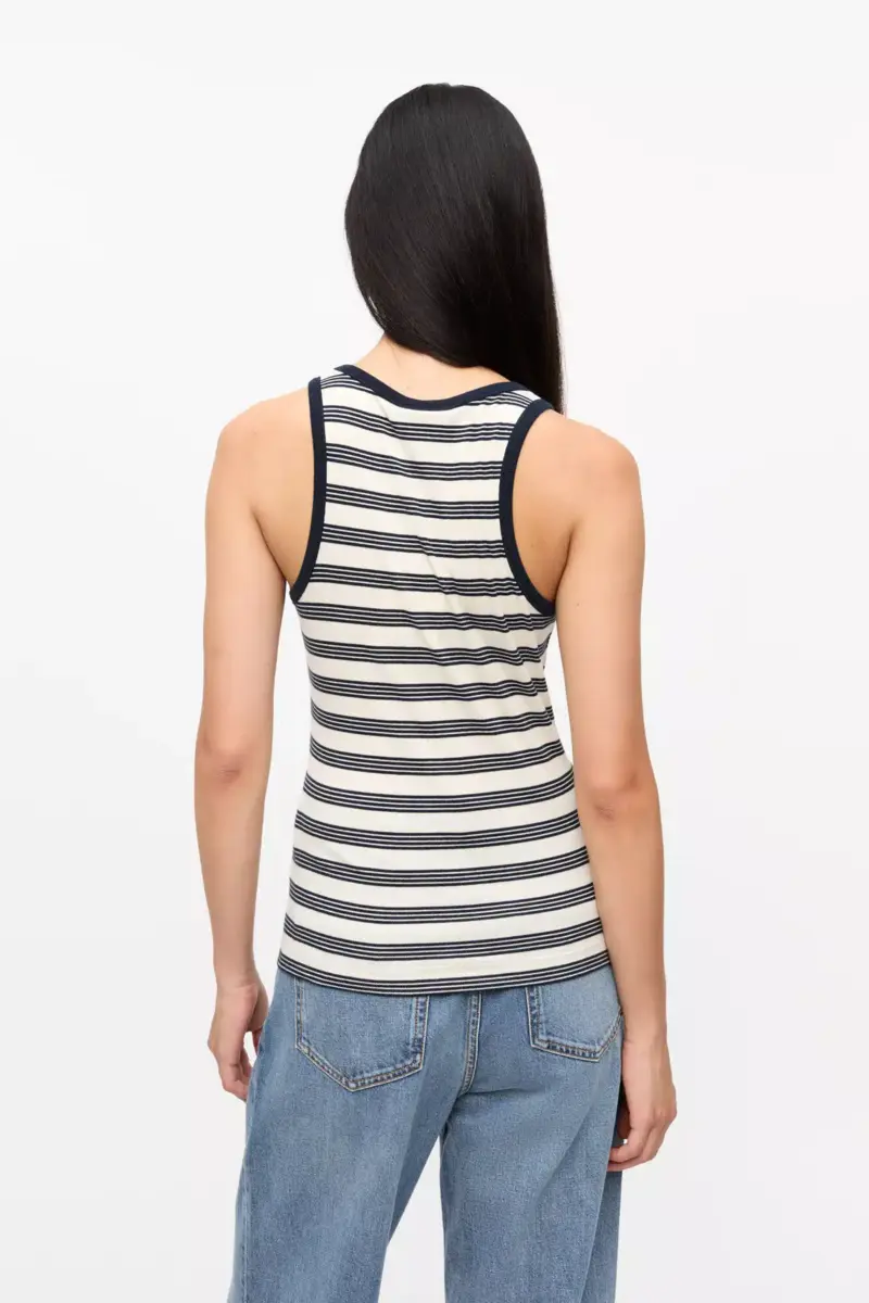 Striped Soft Cotton Rib Tank Top